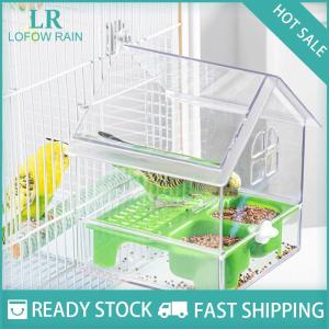 LF Wholesale✨Flash Sale ✨ Hanging Parrot Feeder Prevent Scattering Bird Feeding Bowl Multifunction Bird Bath Parakeets Bathtub Bird Cage Accessories