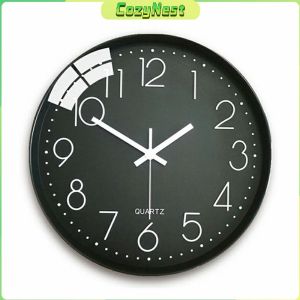 C.N. Wall Clock Silent Non-Ticking Round Wall Clock Modern Simple Style Fashion Watch