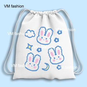 Tas Serut dan Totebag Kanvas Motif Karakter Cute Lucu Menggemaskan Bahan Kanvas Tebal Premium