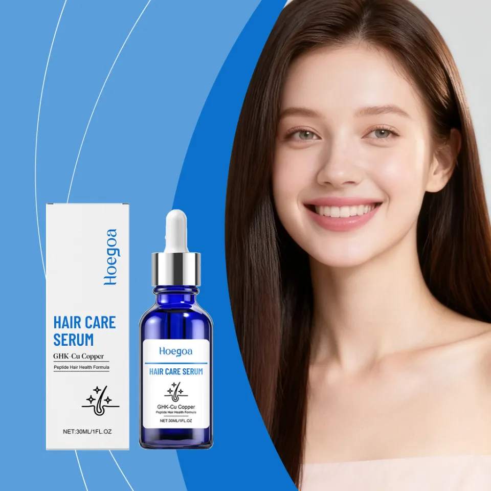 GHK - Cu Copper Hair Care Serum | Peptide Formula | Gentle & Safe Daily  Hair Serum for Thicker & Healthier Hair | 30ml