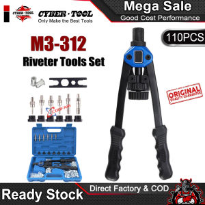 Riveter Nut Gun Heavy Hand Inser Rivet Nut Tool Manual Mandrels M3-M12 Auto Rivet Kit