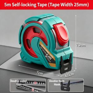 5/10M Waterproof Self-Locking Tape Measure 5M/10M - Heavy Duty Durable Steel Ruler