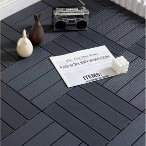 🇸🇬 <LazMall> 𝐃𝐈𝐘 Heavy Duty Wood Floor Decking WPC Outdoor Garden Decoration Floor Tiles Balcony Flooring (30cm x 30cm)