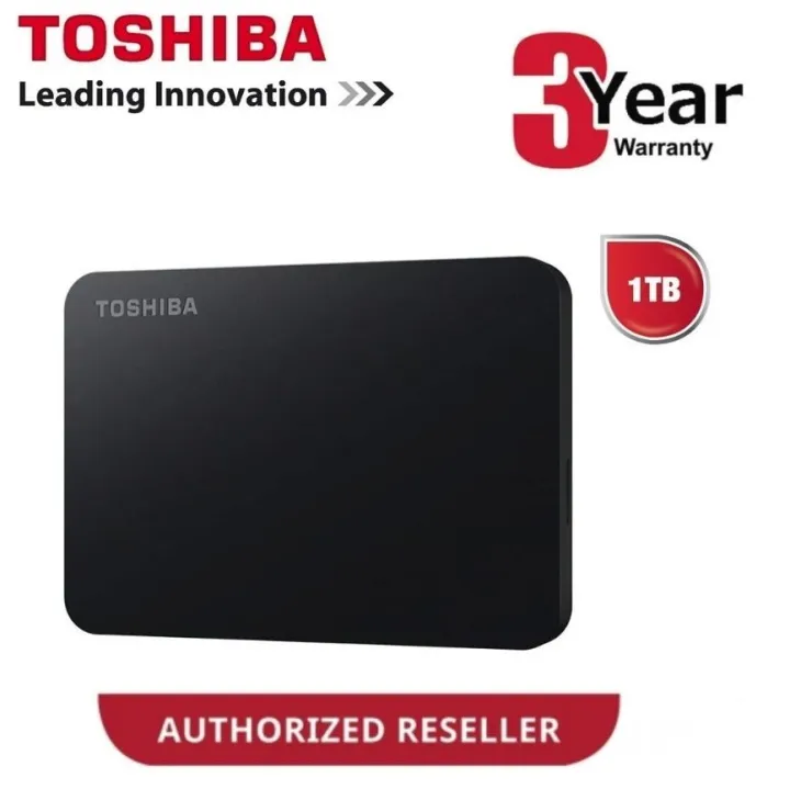 Toshiba Canvio Basics 1TB USB 3.0 Portable External Hard Disk Drive (HDTB410AK3AA) - Black