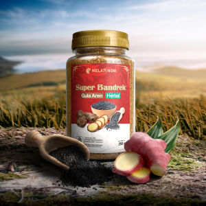 Minuman Wedang Jahe Merah Habbatussauda Gula Aren Bubuk Murni Super Bandrek Herbal Melati Noni