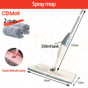 CD Spray Mop for Floor 360 Rotating Flat mop with 350ml Tank Water Spraying Sweeper