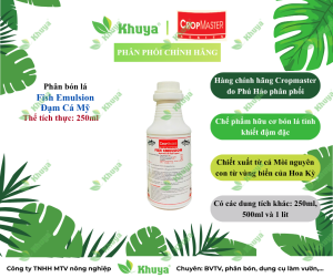 Phân bón lá hữu cơ Đạm Cá Mỹ 100% Fish Emulsion chính hãng Phú Hảo - Cropmaster