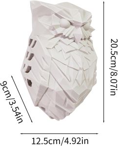 New 3D Owl Wall Lighting Night Light LED Resin Owl Eagle Decorative Night Light Suitable for Stairs Corridors - Wall Art Decoration Night Light