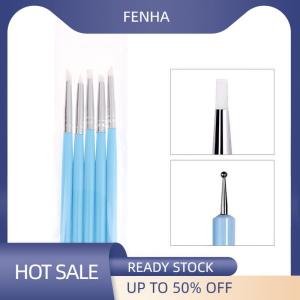 FENHA 5Pcs Set Stainless Steel Two Head Sculpting Polymer and Soft Pottery Clay Tool Silicone Modelling Art Shaper Tools
