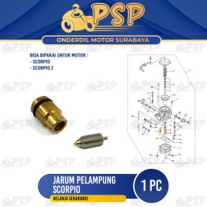 Jarum Pelampung Scorpio - Plampung Apung Ventilator Pentilator Karburator Yamaha Scorpio Z