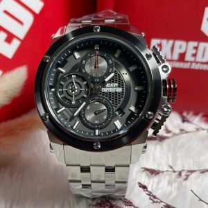 (ORIGINAL) Jam Tangan Pria Expedition E 6748 EXP 6748 E6748 Garansi Resmi 1tahun - Stainless Steel