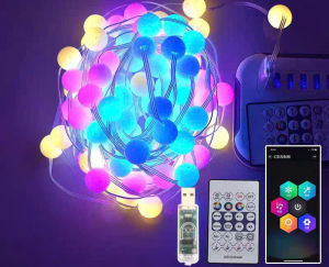 Dây Led TIKTOK Mẫu Mới 2023 Giọt Lệ Chớp Theo Nhạc 10m Chống Nước