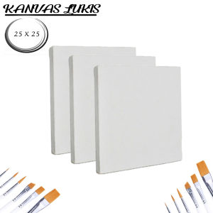 KANVAS LUKIS PUTIH 25 X 25 / CANVAS FRAME LUKIS 25 X 25 - SIAP PAKAI