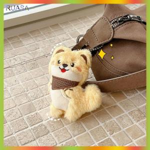 RUASA Cute Cartoon Plush Shiba Inu Puppy Doll Pendant Backpack Hangings Decoration Gifts