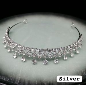 New Korean version of childrens jewelry crown headband alloy diamond princess crown hair accessories(Ready Stock)