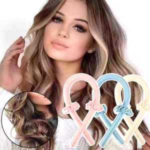 BAIXL Thuận tiện Dụng cụ tạo kiểu tóc Lazy Curler Băng đô dài vừa cho tóc Sponge Hair Roll Ruy băng lụa không cuộn Băng đô thanh uốn không nhiệt