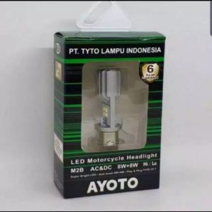 LAMPU DEPAN LED MODEL AYOTO M2B AC DC BEBEK MATIC
