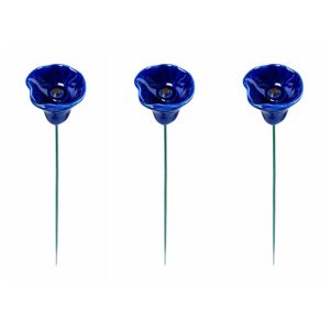 SIQIN 3pcs Hình hoa Máy cấp nước Bee Butterfly Đa chức năng Gốm sứ Cốc uống nước cho côn trùng Bó hoa nghệ thuật Tự làm Hoa nhân tạo Sân