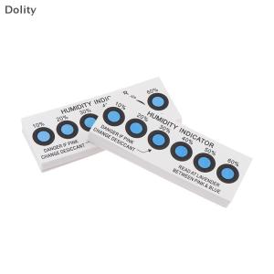 🎁【Special price】Dolity การ์ดแสดงความชื้นสำหรับการทดสอบความชื้นใน Containers10ที่ปิด %-60% การ์ดทดสอบความชื้นหกจุดสีน้ำเงิน