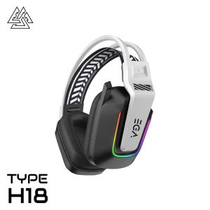 EGA Type-H18 Gaming Headset TRI-MODE Bluetooth 5.3+Wireless 2.4GHz+USB-C to 3.5mm หูฟังบลูทูธ หูฟังไร้สาย หูฟังเล่นเกมส์