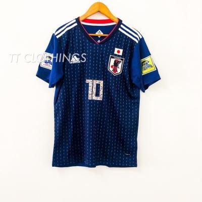 การพิมพ์ 3 มิติ เสื้อกีฬาแขนสั้น ลายทีมชาติฟุตบอล Jepun Capn Tsubasa WORLD CUP 2017/ ชุดเยือนญี่ปุ่น