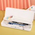 【Puluz】Tempat Pensil Anak Aesthetic Transparan Serbaguna Kotak Tepak Pensil Murah Perempuan Lucu Karakter Pencil Case  Besar Kunci Kata Sandi Multi -fungsi Ganda -llayer Kapasitas Besar. 
