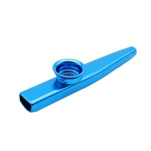 Metal Kazoo Portable Mouth Flute Woodwind Instrument 3 Colors Metal Kazoo Musical Instruments for Children Instrument Music Beginner and Lovers