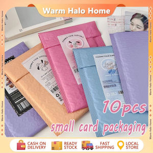 10pcs Bubble Mailer Polymailer Bubble Wraps Pouch Sticky Seal Packaging Bag Bubble Film Gift Packaging Bag Small Card Packaging Bag Jewelry Accessories Packaging Bag Size 11×15cm