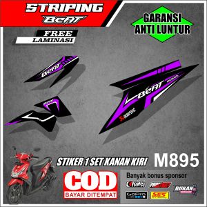 Striping Beat Karbu 2008-2012 Kode M895 Striping Semi Full Body