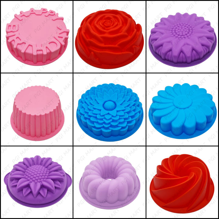 Premium Grade Silicone Cake Mould Jello Mould Jelly Mould Cake Mould Colour Random Lazada