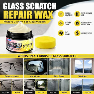 Glasses Scratch Remover Eyeglass Lens Repair Cream Spectacle Lens Polishing Paste Restore Lens Clarity Eyewear Sunglasses Goggles