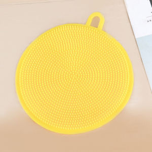 Brush Pembersih Cuci Piring Silikon Lembut Penggosok Anti Slip Tempat Gelas