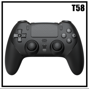 T58 Wireless Gamepad with High Precision D-pad and 360 Degree Joystick 6-Axis Motion Dual Vibration
