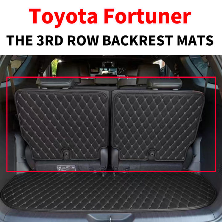 2004-2023 Toyota Fortuner 3RD Row Backrest Mats Cargo Liner Trunk Tray ...