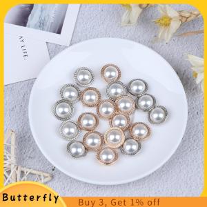 Butterfly กระดุมก้านโลหะมุก10ชิ้นสำหรับเย็บสมุดภาพงานประดิษฐ์ทำมือ