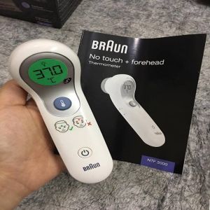 Nhiệt kế điện tử đo Trán Braun NTF3000 | Không chạm nhiệt kế cảm ứng Braun Thermometer NTF3000