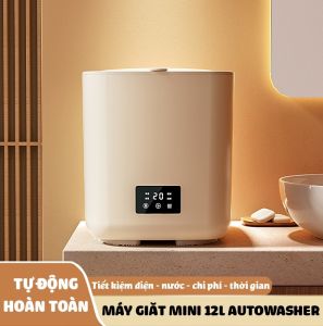 (Sale off) Máy giặt 12L tự động hoàn toàn AutoWashers giặt đồ trắng đồ lót đồ mỏng đồ cho bé