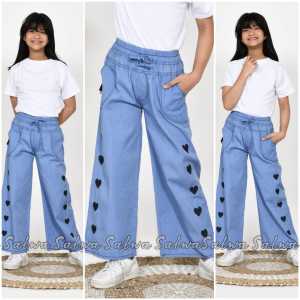 CELANA KULOT JEANS ANAK GAMBAR BOBA USIA 5 TAHUN SAMPAI 12 TAHUN