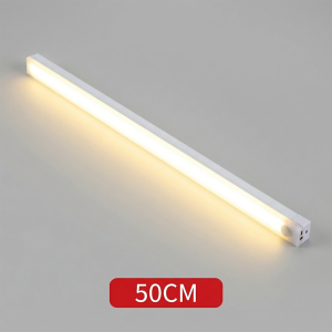 Đèn LED Thanh Dài Cảm Biến Cơ Thể Người - Đèn Ngủ Hút Từ Tín Treo Tủ Quần Áo Bếp Cầu Thang Sạc USB 10/20/30/50cm DY2019