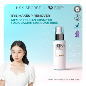 HSK Secret Eye Makeup Remover - Pembersih Wajah Make Up Remover Cleansing Water dan Melembapkan Wajah with Jojoba Oil