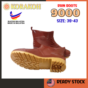 [ READY STCOK ] 9000 Korakoh Rain Boots | Safety Rubber Boots