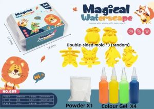 Science and education toy Water Elf Magic Water Elves Aqua Jelly Educational Sensory Fun Science Toys Children Learning Magical Waterscape /water pigment Handmade Puzzle Toy