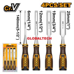 INGCO HKTWC0401 CHISEL KAYU 4PCS WOOD CHISEL SET PAHAT KAYU SET