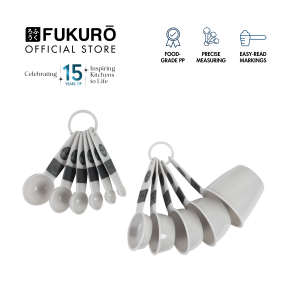 Fukuro Baking Measuring Spoon & Cup Set (6 Pcs Measuring Spoons & 5 Pcs Measuring Cups)