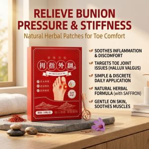 Bunion Patch Breathable Herbal Foot Care Sticker Hallux Valgus Toe Straightener Support Bunion Cushion Gentle Toe Care Pad for Daily Comfort