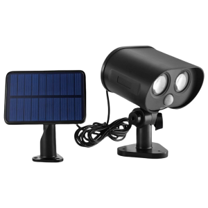 โคมไฟในสวนกลางแจ้งไฟกลางแจ้งพลังงานแสงอาทิตย์กันน้ำสำหรับสปอตไลท์ไฟ Led ลานโคมไฟติดผนังไฟฟลัดไลท์สำหรับผนังภายนอก