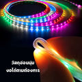 5Mไฟเส้น led 220V หลายสีแถบแสงกันน้ำกลางแจ้งหกส่วนแถบแสงสีแสงที่ยืดหยุ่นตกแต่งบ้านคุณภาพสูงแจกปลั๊ก. 