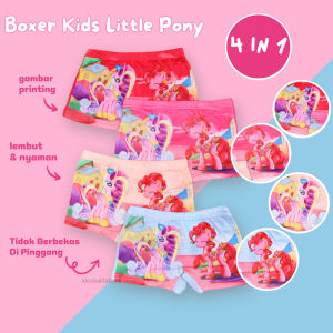 (GIRL) Celana Dalam Boxer 1-7 Tahun / Anak Short Body Mini Pants untuk Dalaman Perempuan CD Karakter