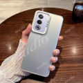 Oppo A5 Pro 5G 4G หรูหรา IMD เคสโทรศัพท์เงินสีสันสดใสสำหรับ Oppo A3 A5 Pro A3Pro A5Pro 5G 2025 โลหะ Frosted เปลือกแข็งฝาครอบป้องกันสำหรับ OppoA3 OppoA5 Pro OppoA3Pro OppoA5Pro 5G เคสป้องกันการตก. 