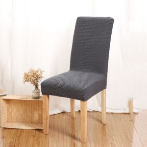 Jacquard Chair Cover Elastic Universal Dining Chair Cover Cushion Seat Cushion Cover